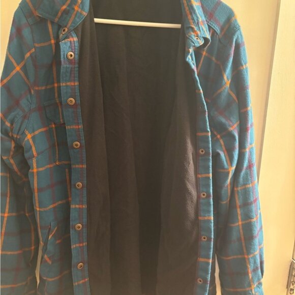 Duluth Trading Co Fleece lined Flannel Shacket - Picture 3 of 8